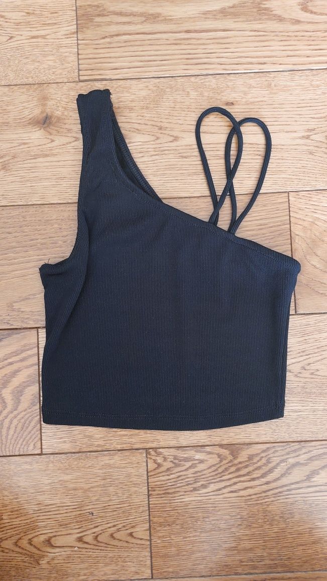 Bershka asymetryczny top XS