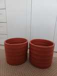 Vasos novos de 26 cm terracota