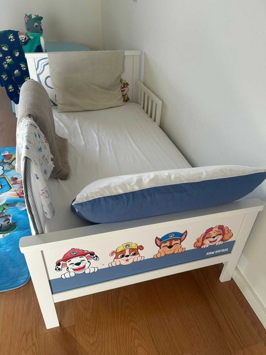 Cama Infantil + Colchão - Patrulha Pata