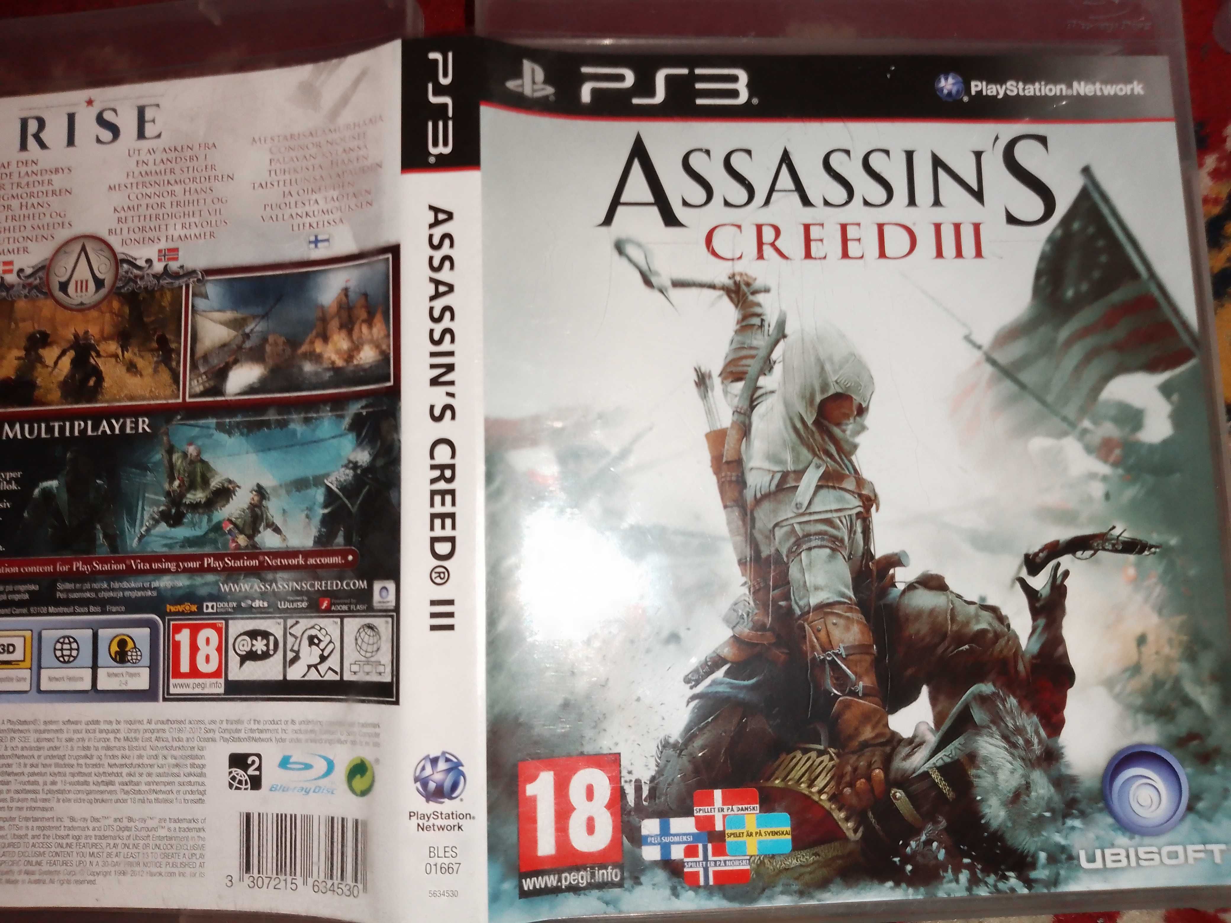 + Assassin's Creed 3 + gra na PS3 PlayStation 3, III