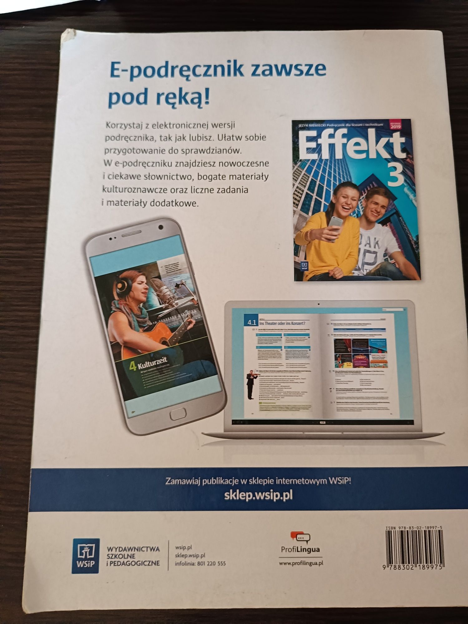 Język niemiecki podręcznik i zeszyt ćwiczeń effekt 3