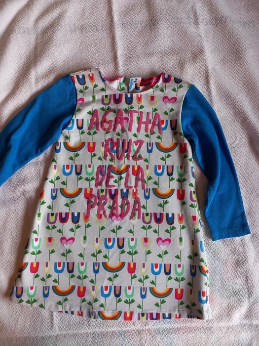 Vestido menina usado Agatha Ruiz de la Prada tamanho 2/3