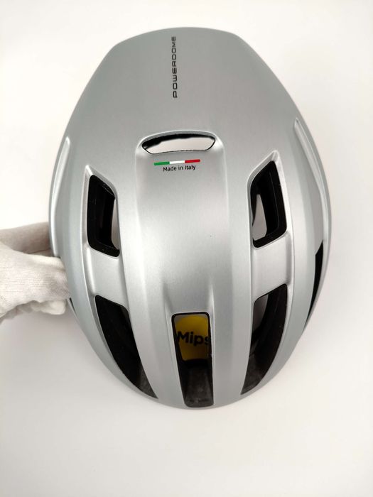ABUS Kask szosowy PowerDome MIPS M (54-58 cm) srebrny (gleam silver)