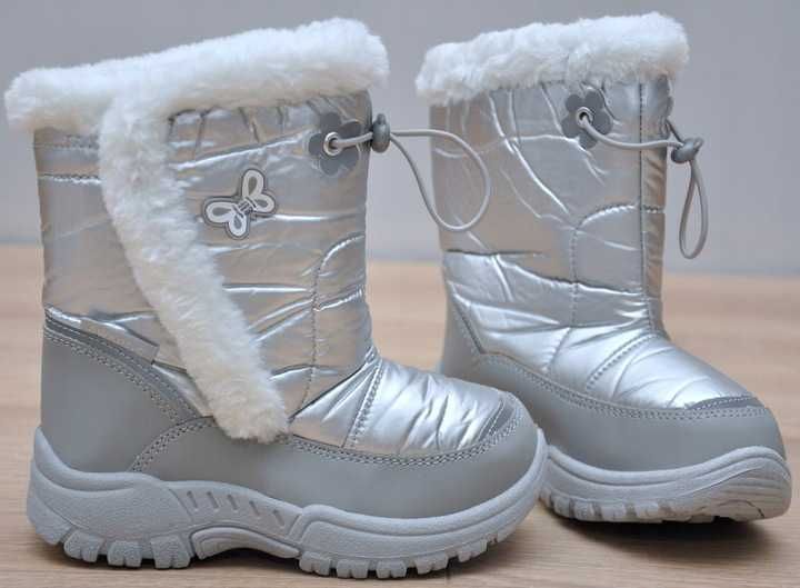 Buty zimowe na rzepa roz 27