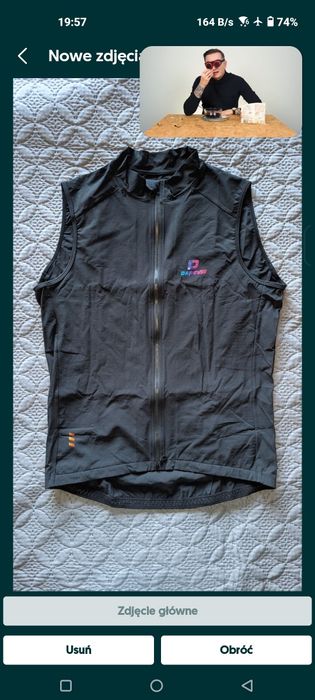 Kamizelka Darevie L EU Wiatroszczelna Termiczna Jesień Zima Nowa Grave