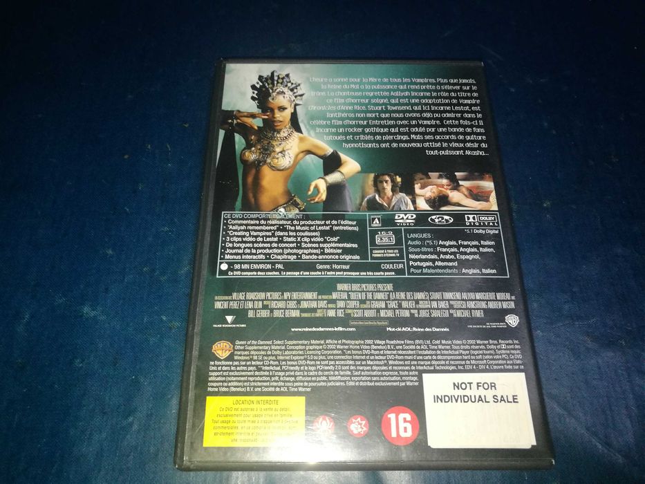 LA REINE DES DANÉS (RAINHA DOS MALDITOS)	DVD (legendagem em Inglês)