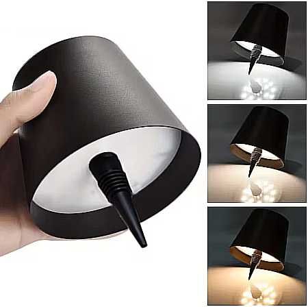 Світлодіодна сенсорна настільна лампа-пробка світильник на пляшку