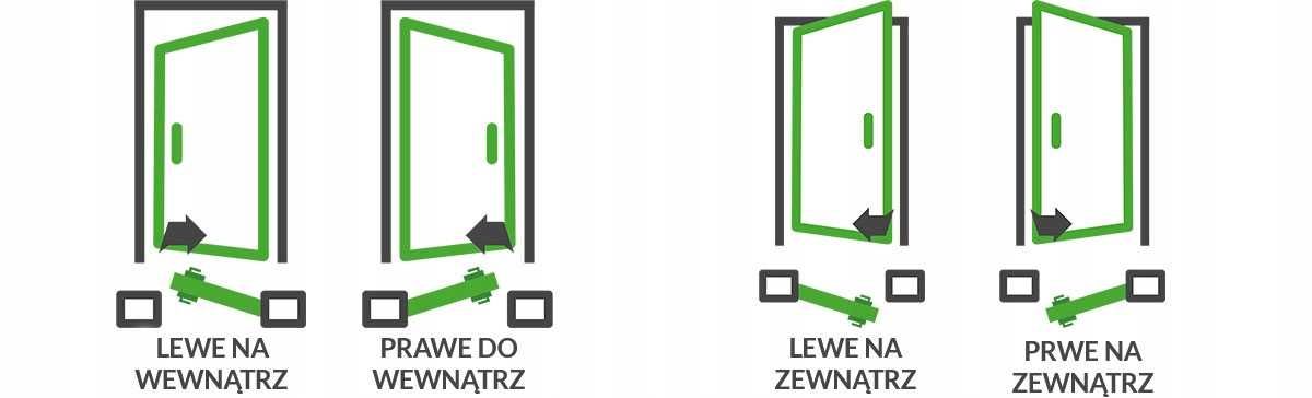 Drzwi aluminiowe przeszklone - od producenta - 1100 x 2100