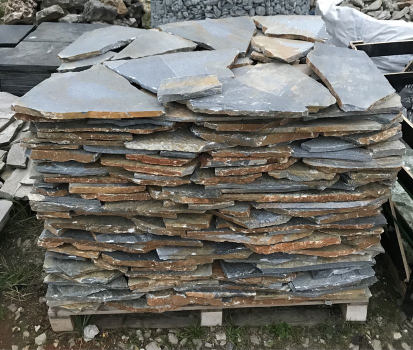 Łupek Naturalny Kamień na Taras, Schody, Ścianę, Dzikówka Elewacyjny