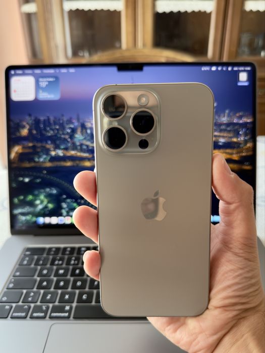 Iphone 15 Pro Max 256Gb Titanio Natural C/Novo C/Fatura e Garantia.