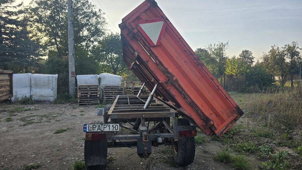 Przyczepa wywrotka D 732 zarejestrowana f.vat transport d55,   6,8 ton