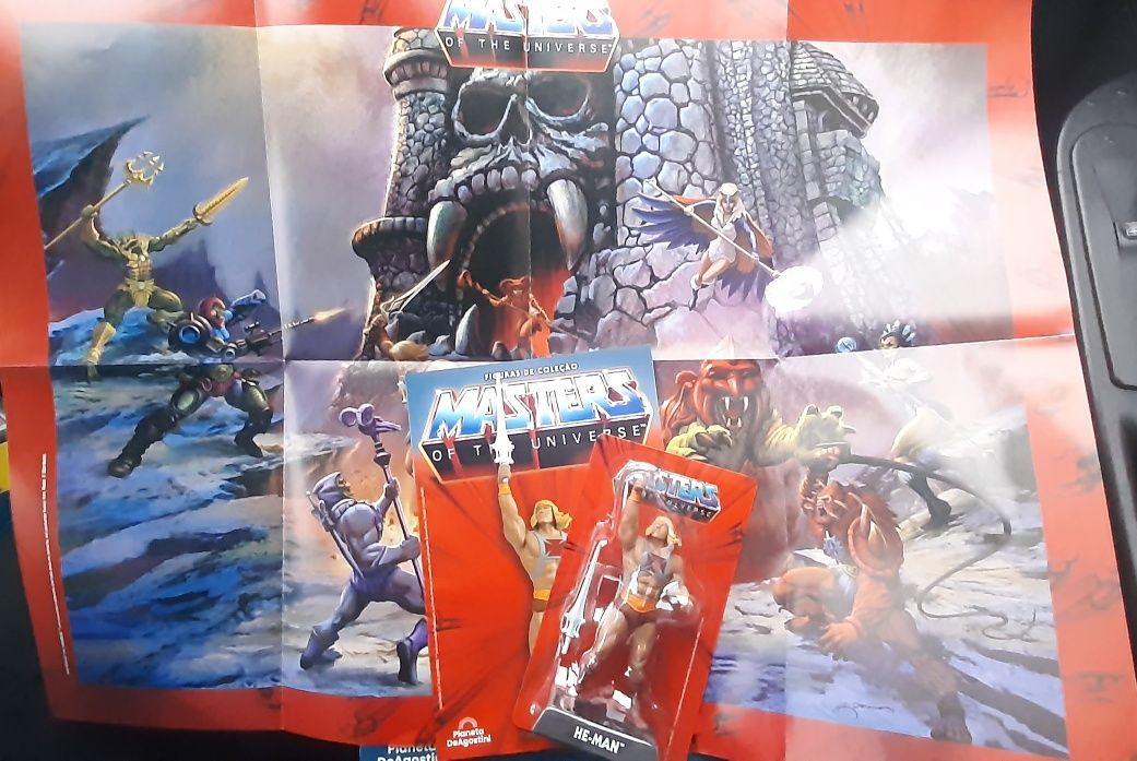 Masters of The Universe He-Man + Revista e poster incluídos.