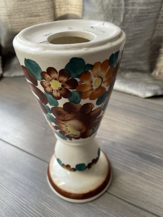 Świecznik ceramika Włocławek fajans