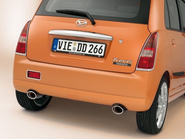 Daihatsu Cuore Trevis koncowka wydechu inox nierdzewna podwojna