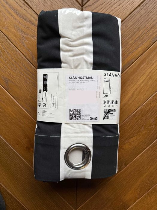 Zasłony Ikea Slanhostmal - dł. 3 m - nowe