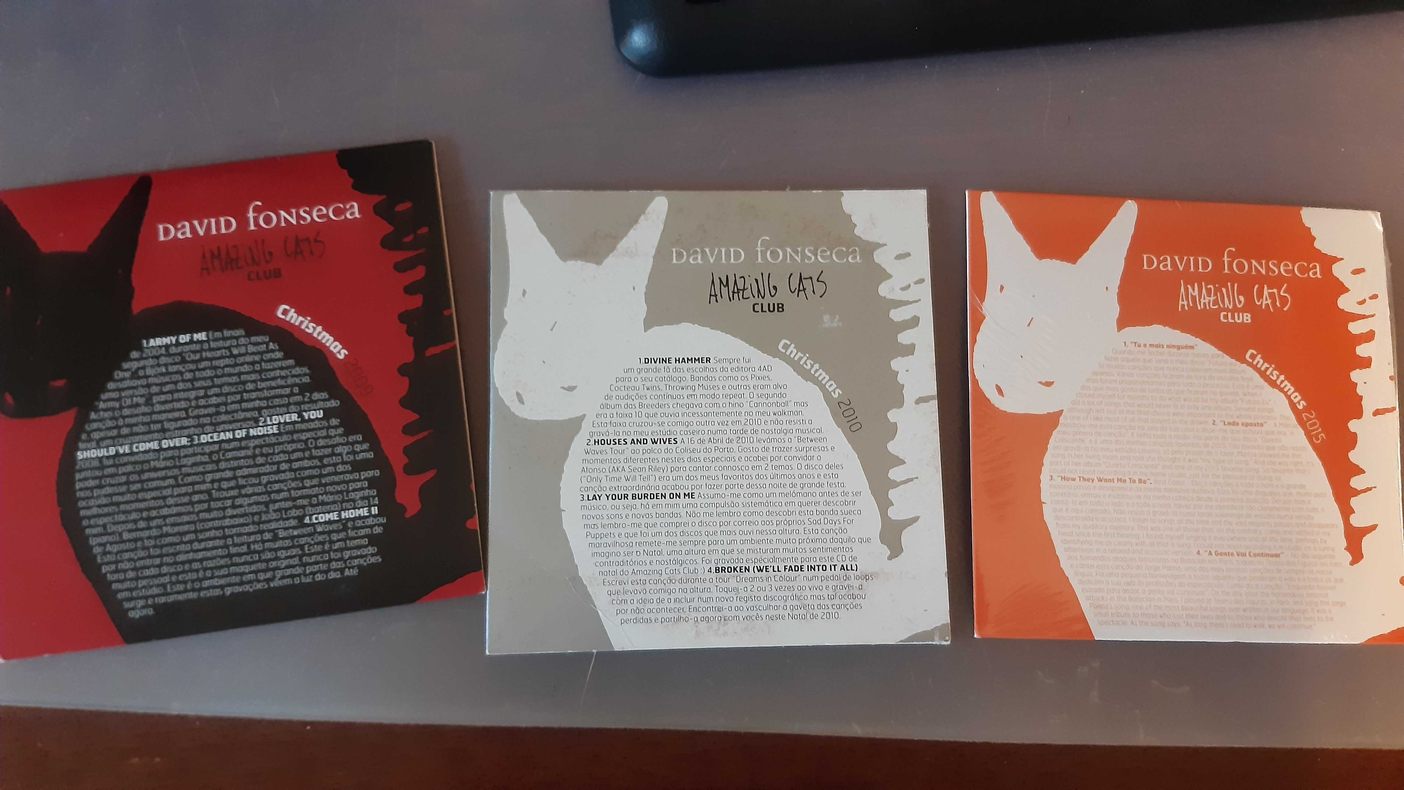 David Fonseca -  Cds Christmas 2009 e 2015 (Amazing cats)