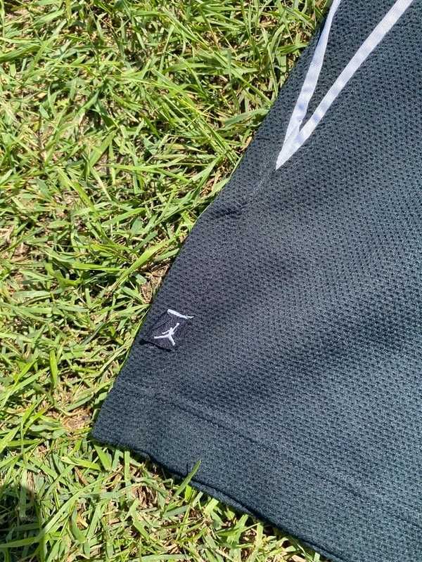 Vintage spodenki Jordan M L czarny shorts basketball black white sport