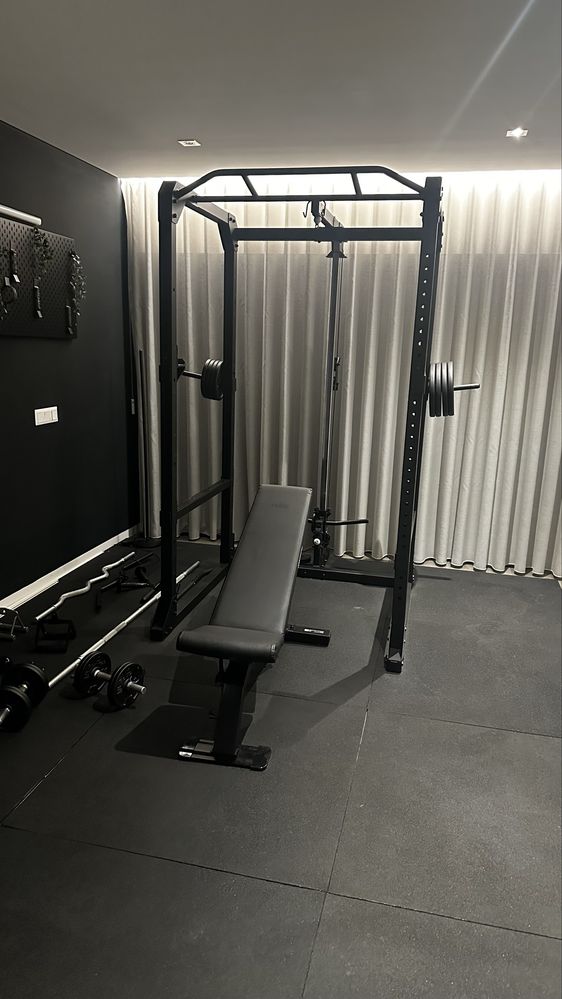 Home gym rack/banco/pesos