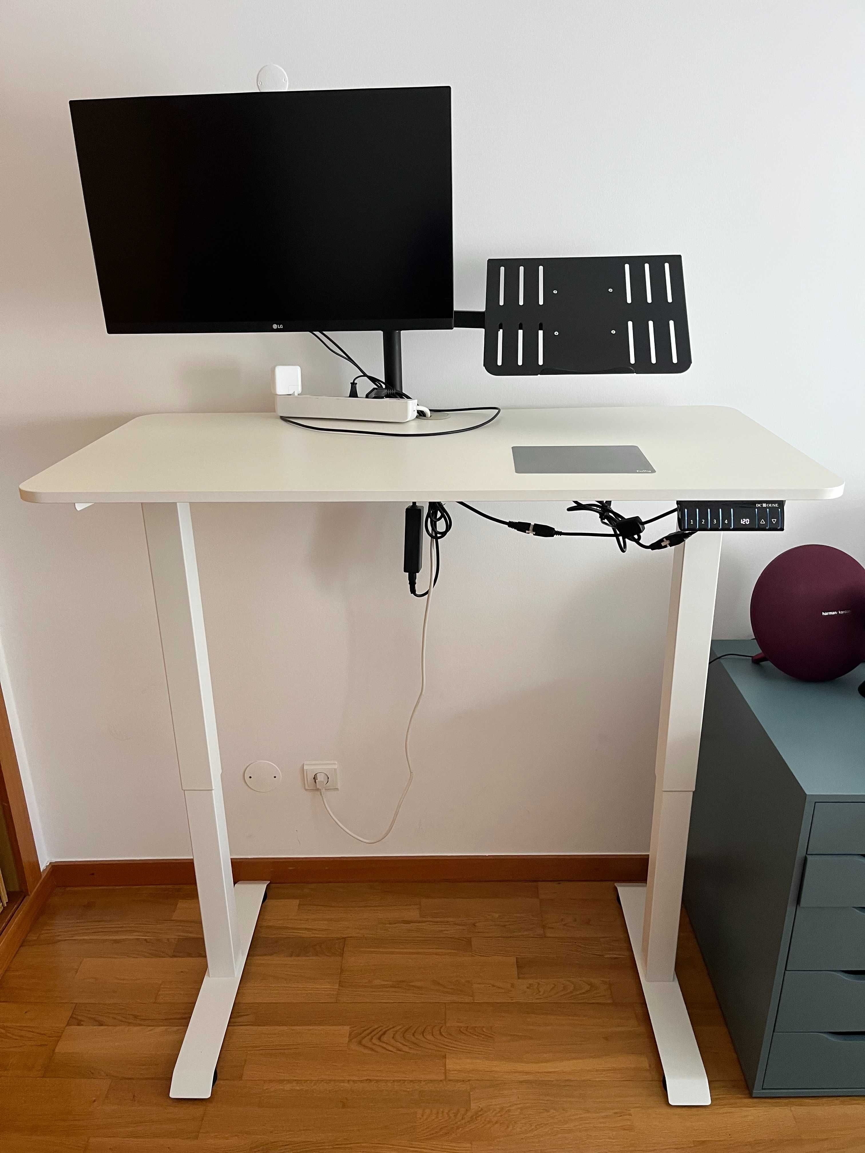 Standing desk - Secretária branca de pé/sentado