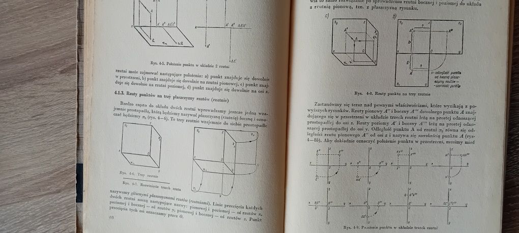 Książka, rysunek techniczny z 1966 r.