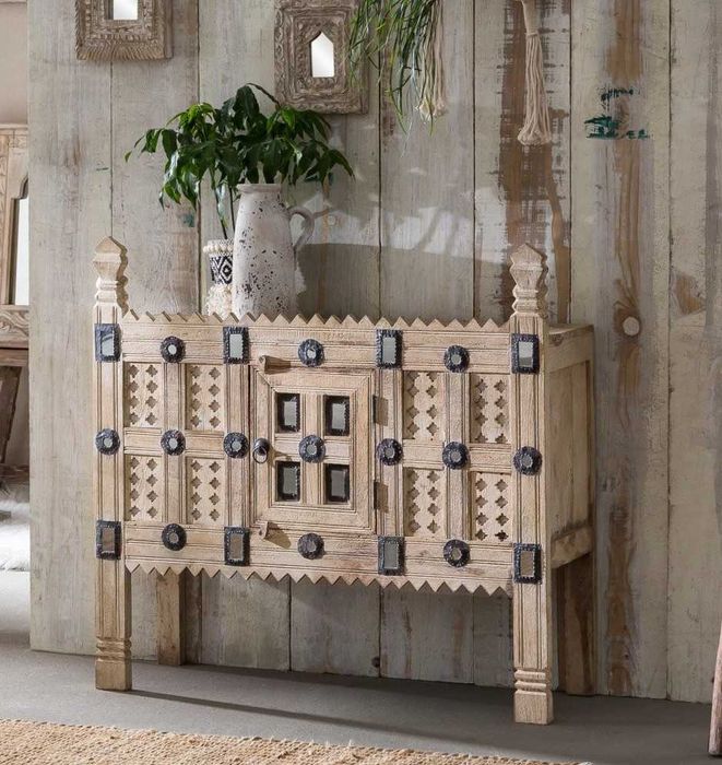 Komoda Damchaya 91x31x89 cm drewno mango