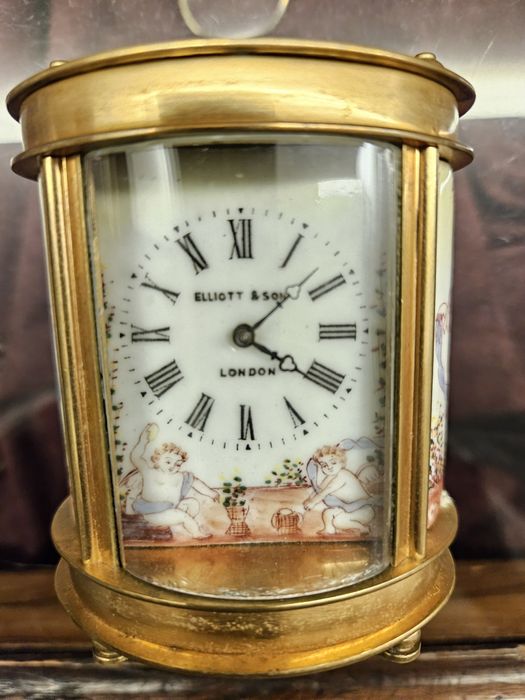 Antigo Relógio de Carruagem, Elliot & Son, Londres, séc XIX