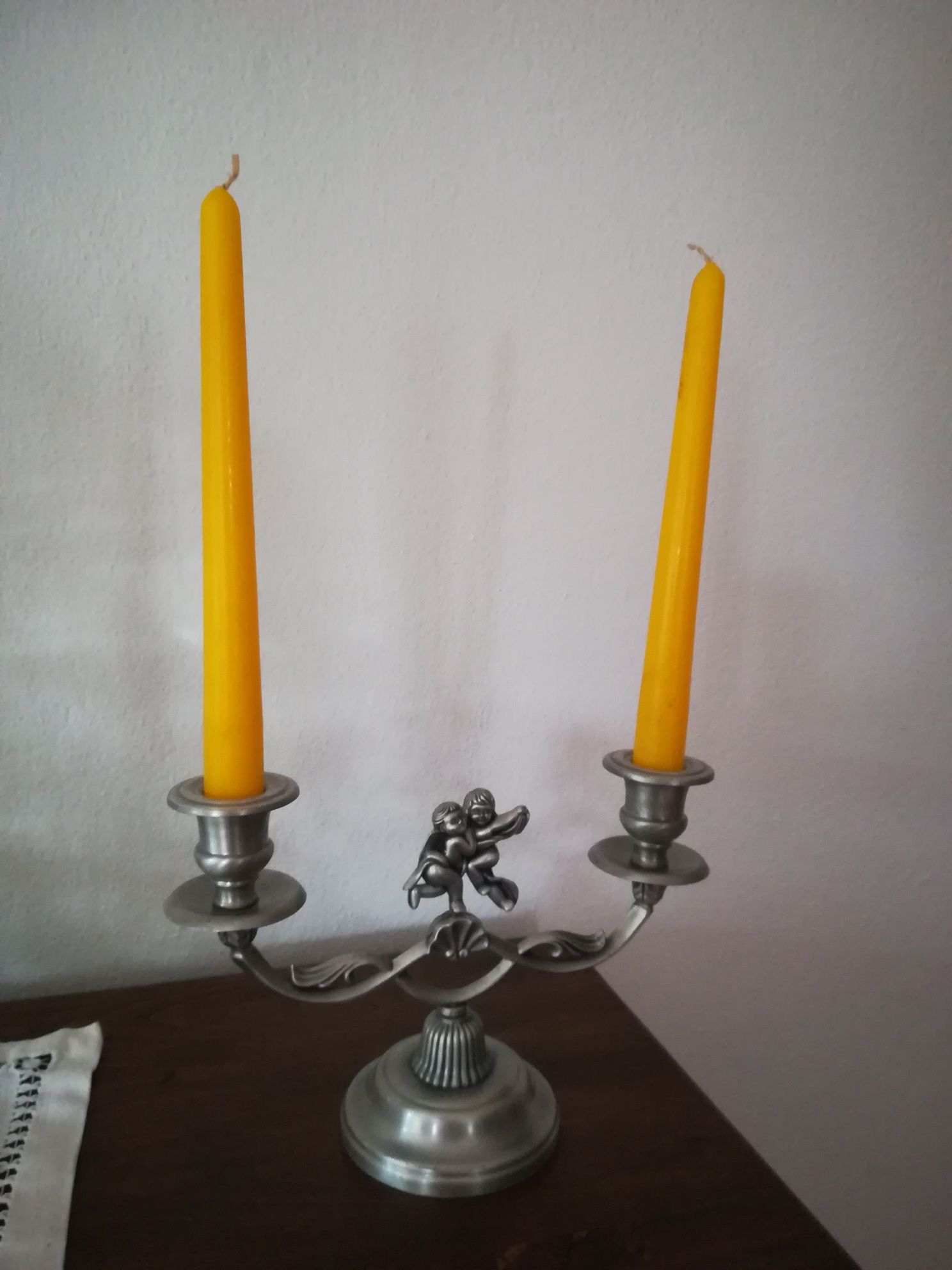 Castiçal / candelabro em Estanho