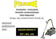 Pranie tapicerki meblowej oraz samochodowej