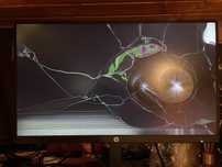 Monitor HP p27h g4 uszkodzony
