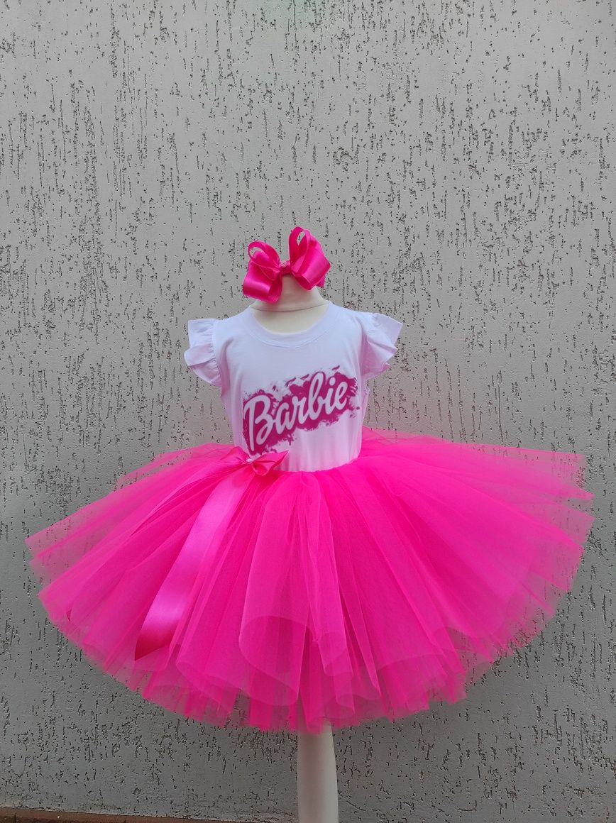 Костюм Барбі, вбрання Barbie для дівчинки, сукня барбі для святкування