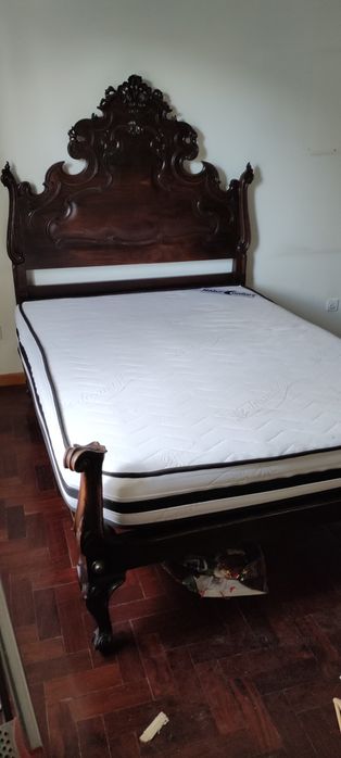 Cama casal maciça