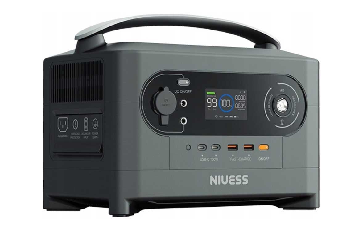Stacja zasilania NIUESS 700W 512Wh LiFePO4 powerbank camping dom