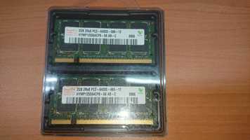 Memoria RAM Hynix 2x 2GB DDR2 SODIMM PC2-6400S 800 MHz