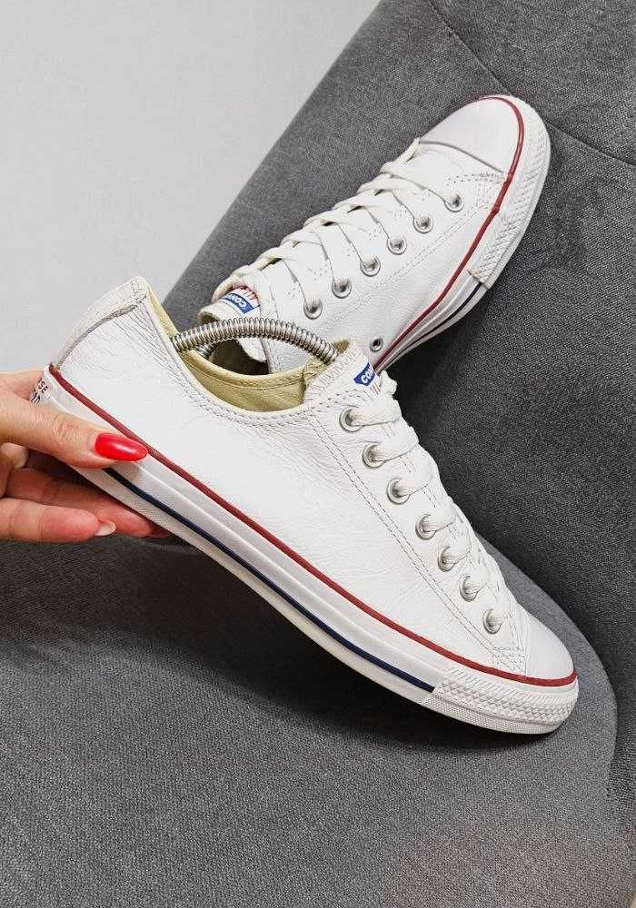 Кожаные белые кеды Converse, р. 44