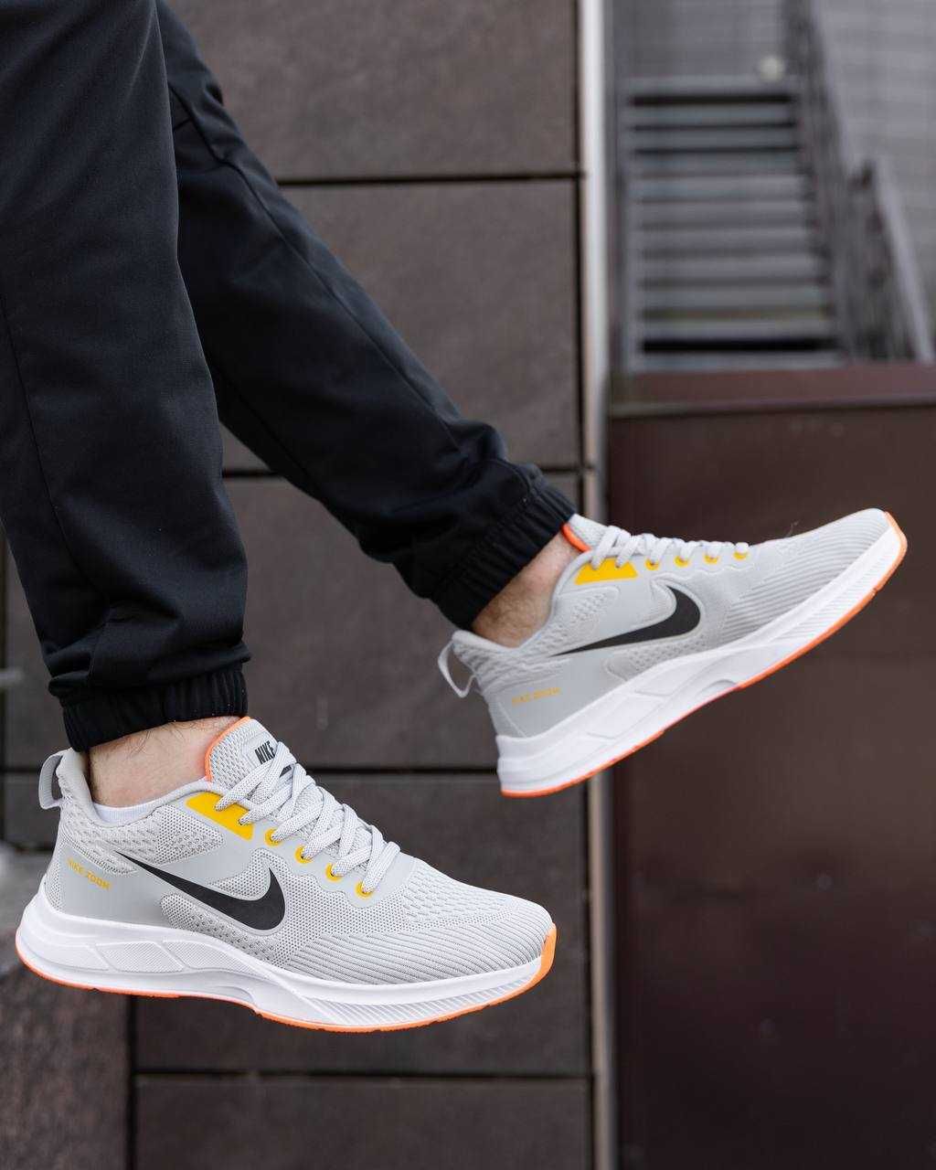 Чоловічі кросівки Найк/Nike Zoom Silver Orange 40-43 розм. Без передоп