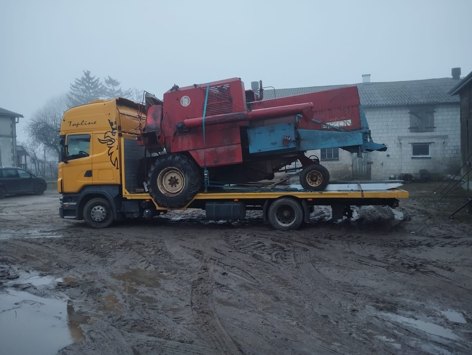 Transport drogowy krajowy ciągników maszyn rolniczych budowlanych