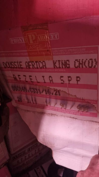 Deska warstwowa Doussie, Merbau, podłoga panele, 15mkw