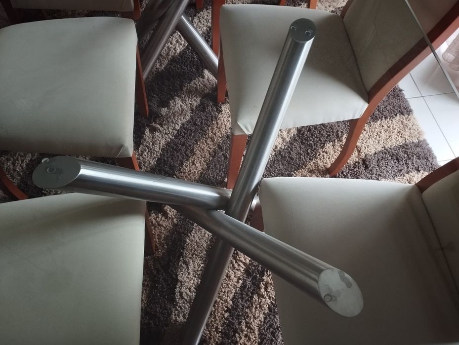 Conjunto de Mesa de Jantar com 6 Cadeiras