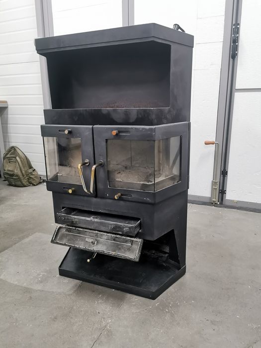 Piecyk piec koza 9KW duży owalny PrEmIuM  dom garaż domek letniskowy