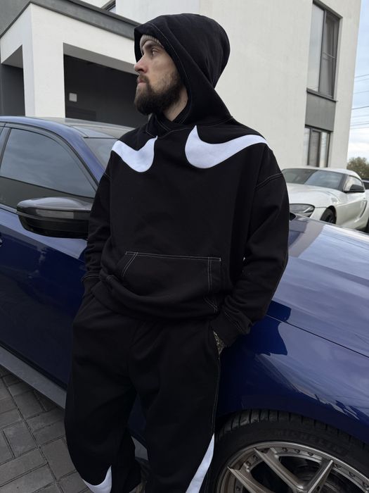 Костюм Nike big swoosh, костюм найк оверсайз, костюм Найк біг свуш