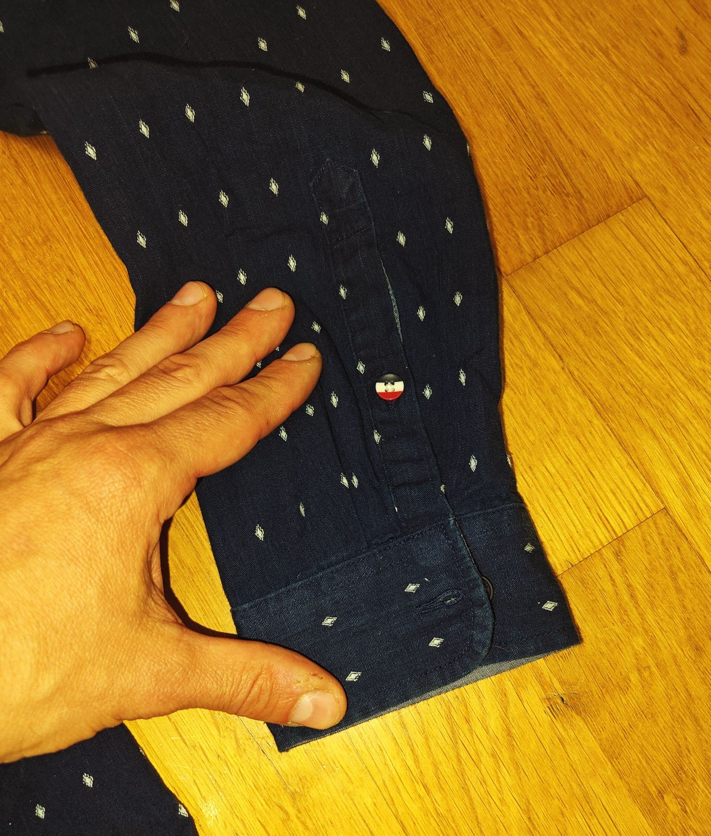 Męska śliczna elegancka koszula Tommy Hilfiger Jeans rozmiar S BDB+!