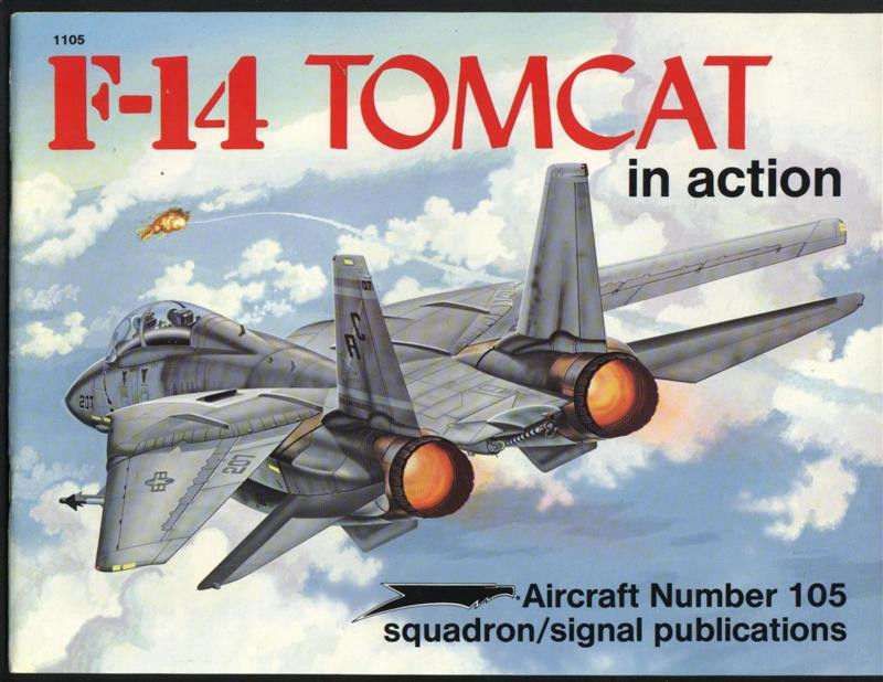 Livro modelismo Squadron/Signal aircraft #105 F-14A Tomcat in action