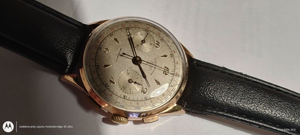 Zegarek Chronograph zloty24k