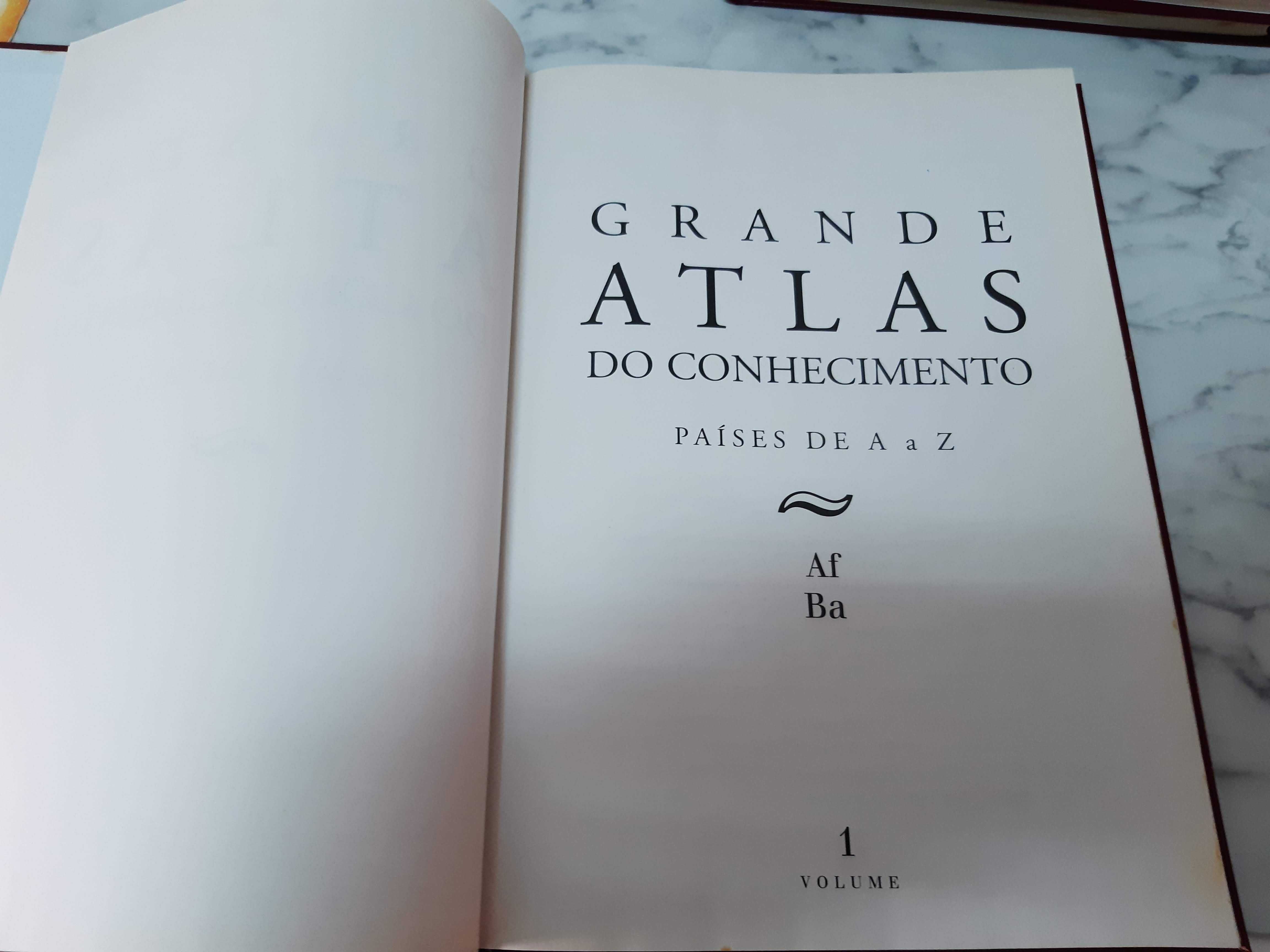 Grande Atlas do Conhecimento, Países A a Z, 8 volumes, c/ NOVO