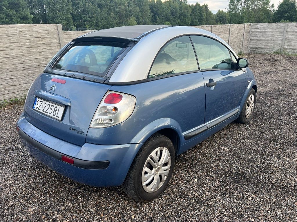 Citroen C3 Pluriel 1.6 benzyna rok 2004. ISOFIX Przebieg 197 tys