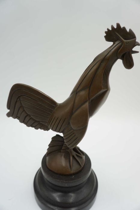 FIGURA Z BRĄZU kogut – art deco