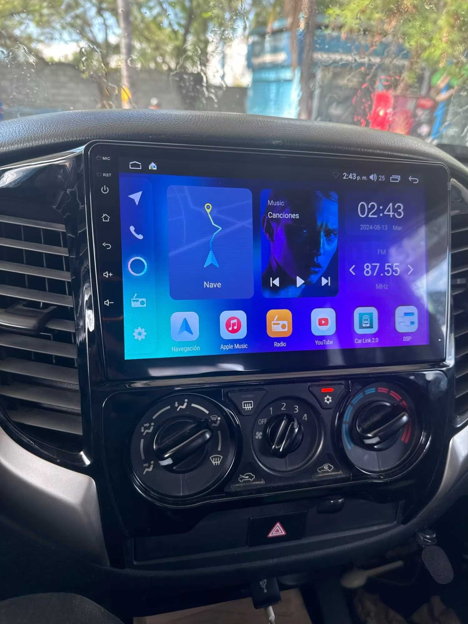 Rádio 2DIN 9" • Mitsubishi L200 • (2015 a 2023) • Android [4+32GB]