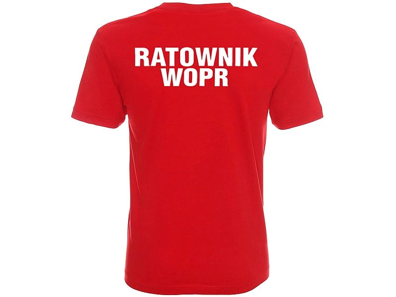 Koszulka męska RATOWNIK WOPR czerwona (L)