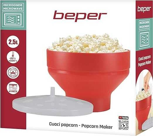 Miska do popcornu BEPER do mikrofalówki