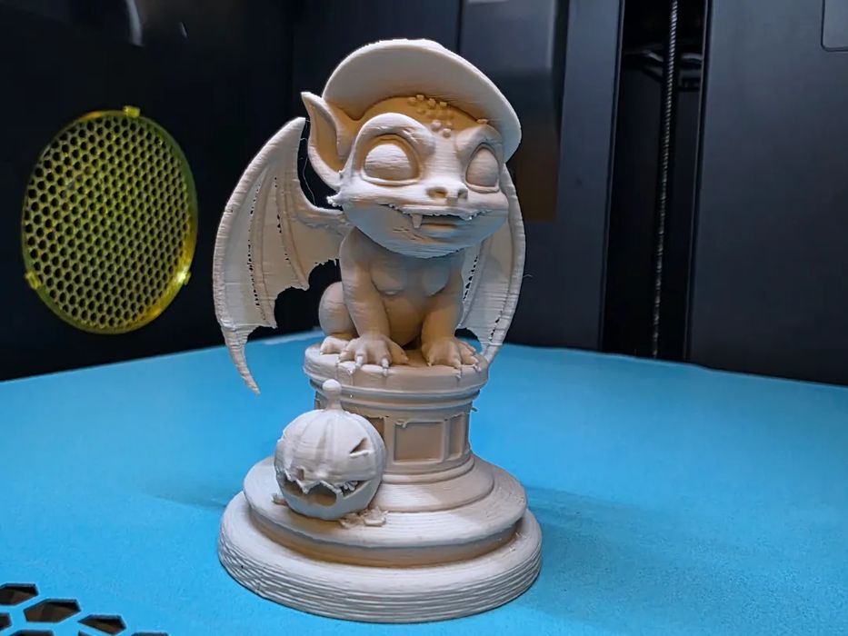 Estátua Gargula Bruxa Estilo Chibi Halloween